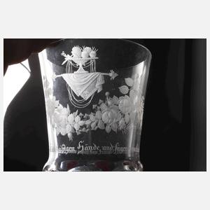 Andenkenbecher Biedermeier