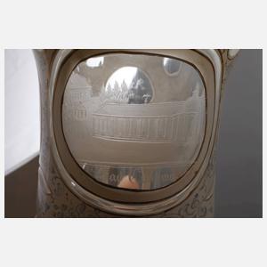 Drei Teile Überfangglas