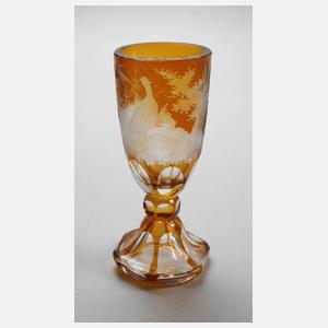 Jagdliches Pokalglas