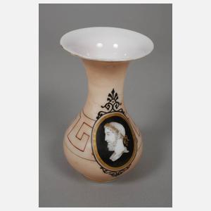 Paar Portraitvasen Milchglas