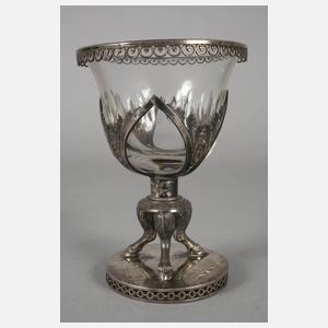 Zuckerschale Empire Silber