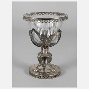 Zuckerschale Empire Silber