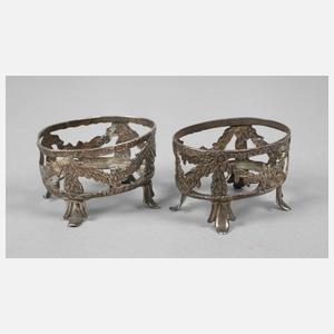 Paar klassizistische Salieren Silber
