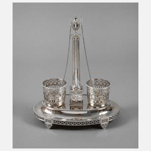 Klassizistische Menage Silber