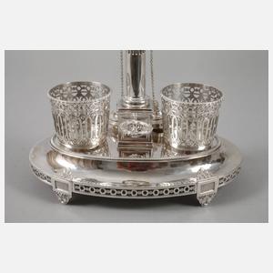 Klassizistische Menage Silber