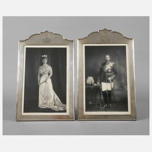 Silber Paar royale Geschenkrahmen mit Autograf