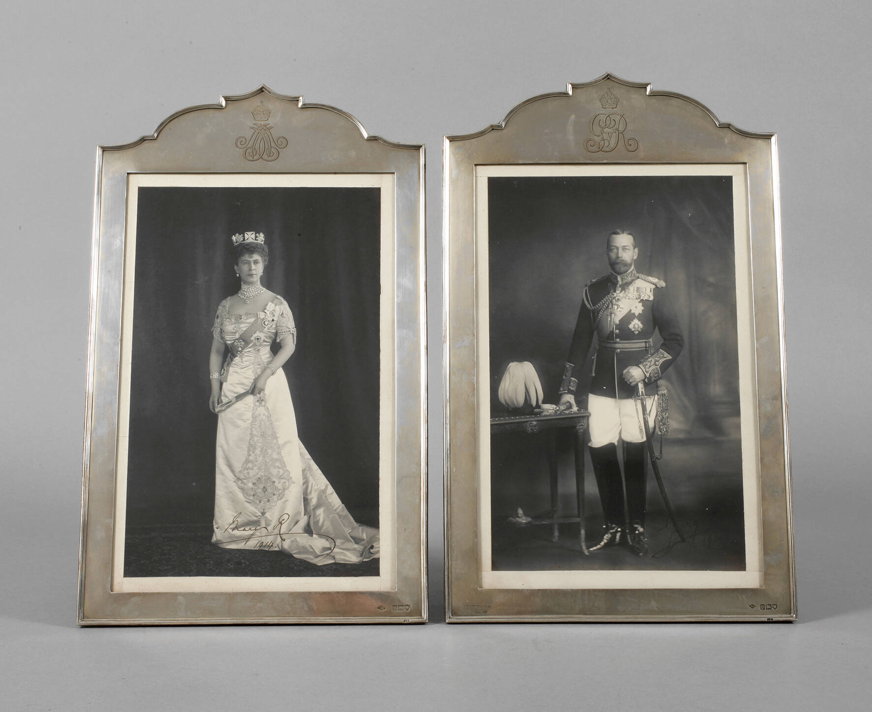 Silber Paar royale Geschenkrahmen mit Autograf