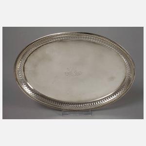 Zwei Tabletts Silber