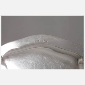 Zwei Tabletts Silber