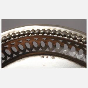 Zwei Tabletts Silber