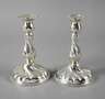 Paar Kerzenhalter Silber