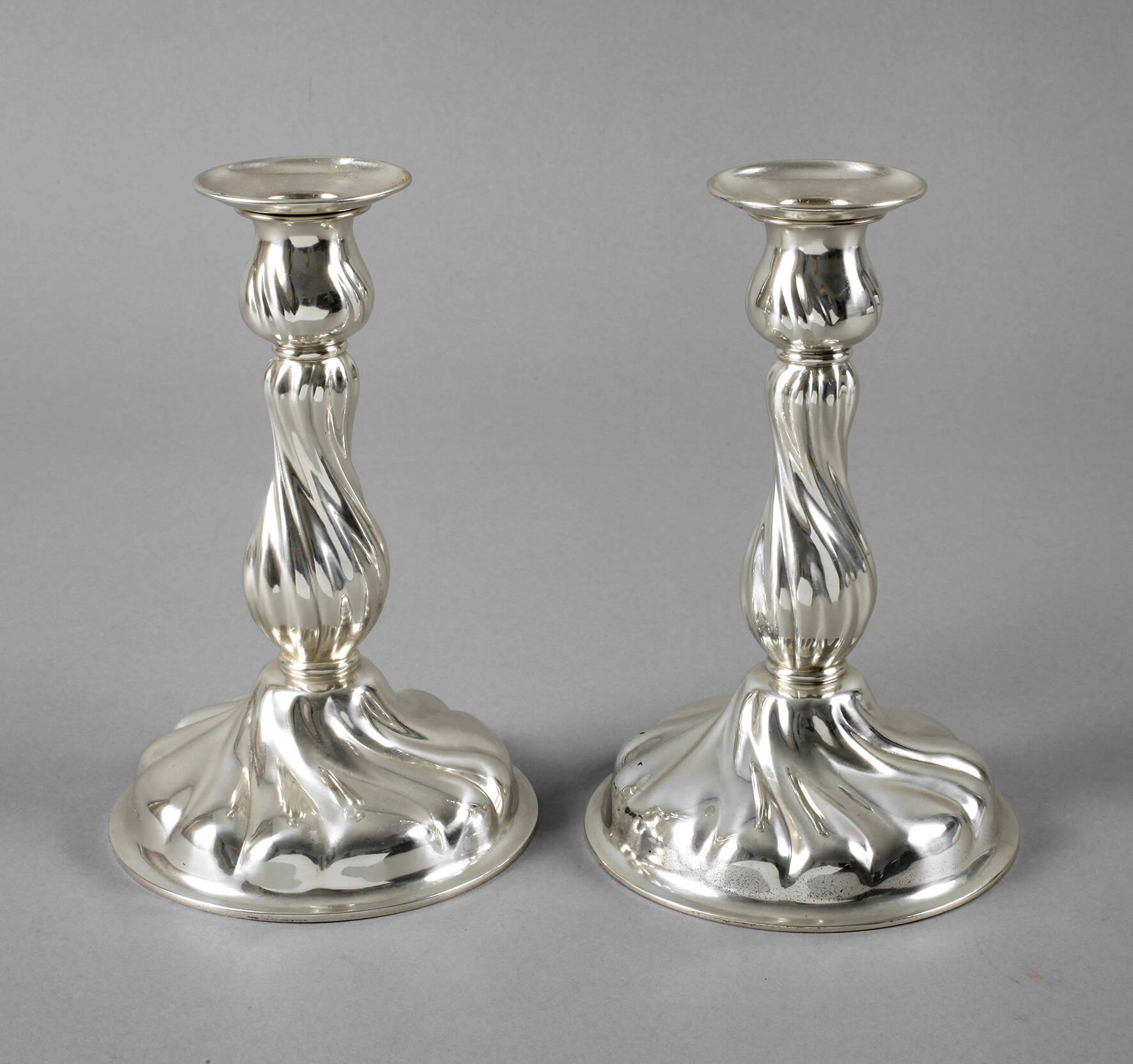 Paar Kerzenhalter Silber