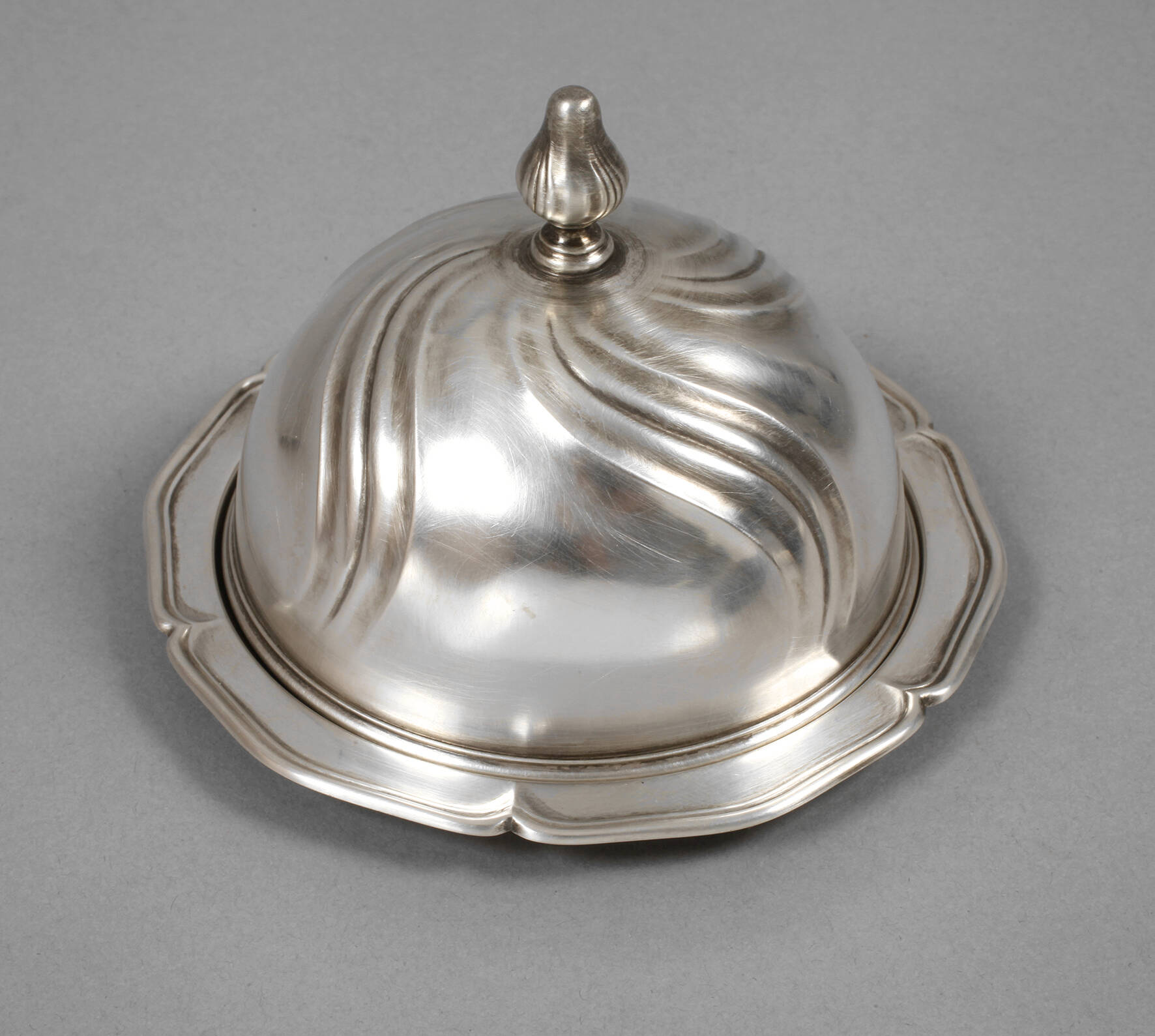 Butterdose Silber