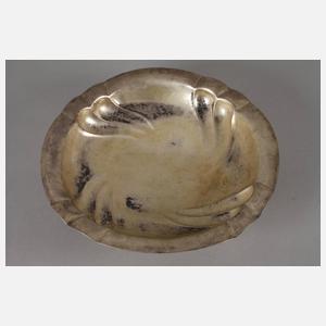 Silberschale auf Kugelfüßen