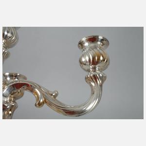 Silberleuchter in Barockform