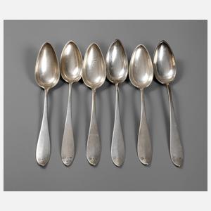 Sechs Silberlöffel Wien
