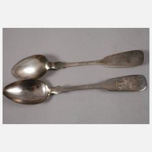 Zwölf Kaffeelöffel Silber