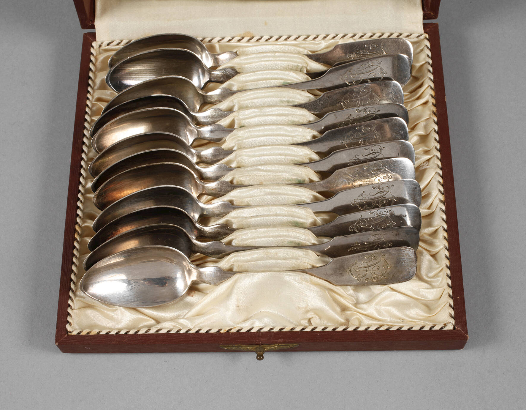 Zwölf Kaffeelöffel Silber