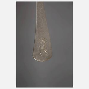 Sechs Abendbrotgabeln und zwei Buttermesser