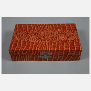 Sechs Kuchengabeln Silber