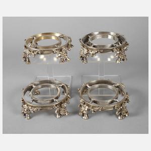 Vier Tafelständer Christofle & Baccarat