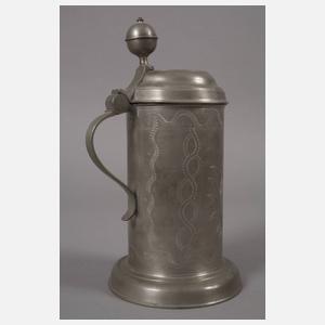 Walzenkrug mit Sachsenwappen