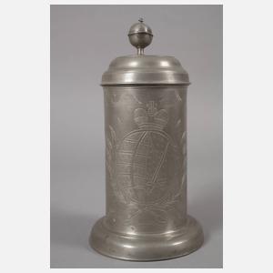 Walzenkrug mit Sachsenwappen