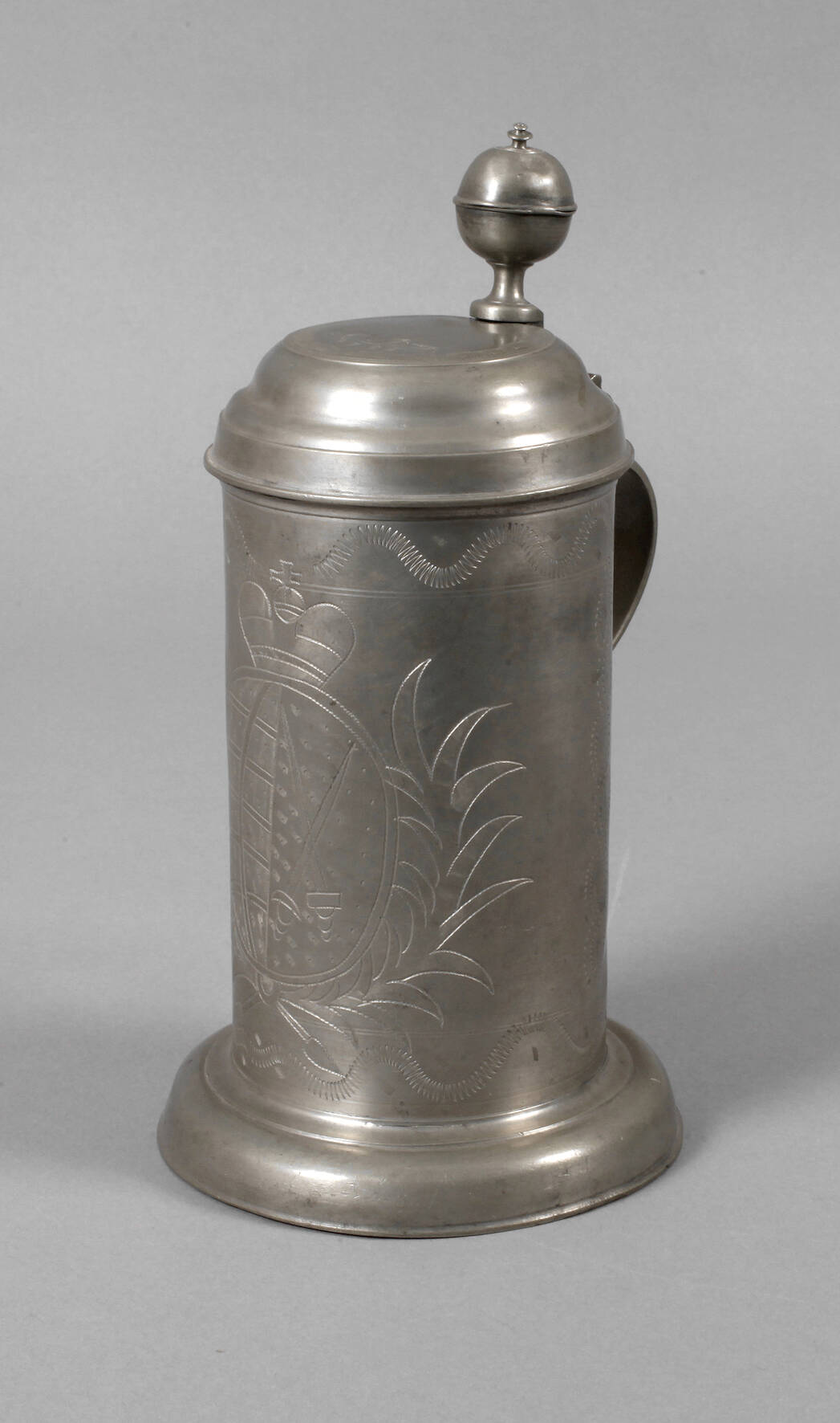 Walzenkrug mit Sachsenwappen