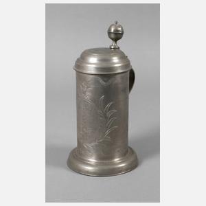 Walzenkrug mit Sachsenwappen