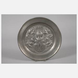 Vier Zinnteller Historismus