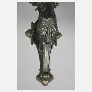 Paar figürliche Wandappliken