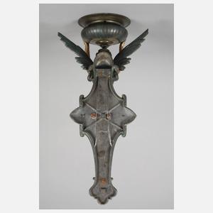 Paar figürliche Wandappliken