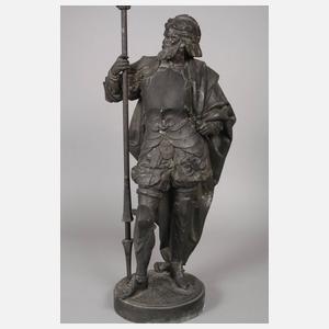 Salonfigur eines Landsknechts