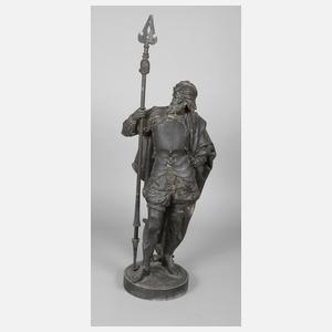 Salonfigur eines Landsknechts