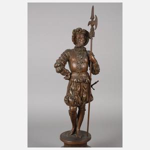 Landsknecht mit Hellebarde