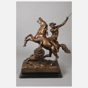 Salonfigur Löwenkampf