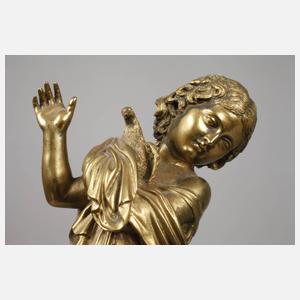 Antikenrezeption Statue eines Mädchens mit Taube