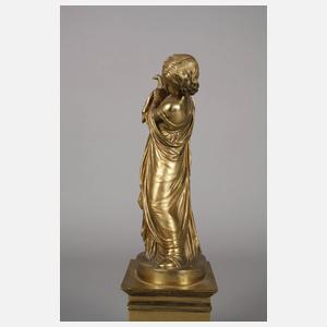 Antikenrezeption Statue eines Mädchens mit Taube