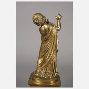 Antikenrezeption Statue eines Mädchens mit Taube