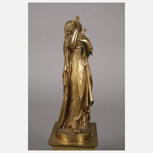 Antikenrezeption Statue eines Mädchens mit Taube