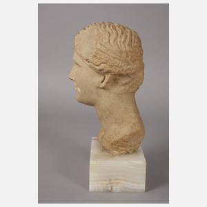 Portraitkopf der ptolemäischen Königin Arsinoe II. als Aphrodite