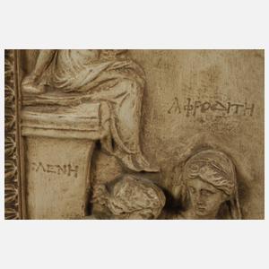 Antikenrezeption Wandrelief Paris und Helena