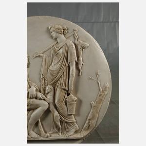 Wandrelief Dinoysos und Amaltheia