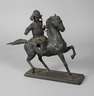 Bronzeplastik reitender Samurai