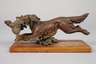 Wiener Bronze Jagdhund mit Beute