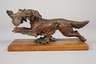 Wiener Bronze Jagdhund mit Beute