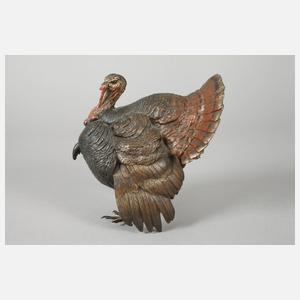 Wiener Bronze großer Truthahn Bergmann