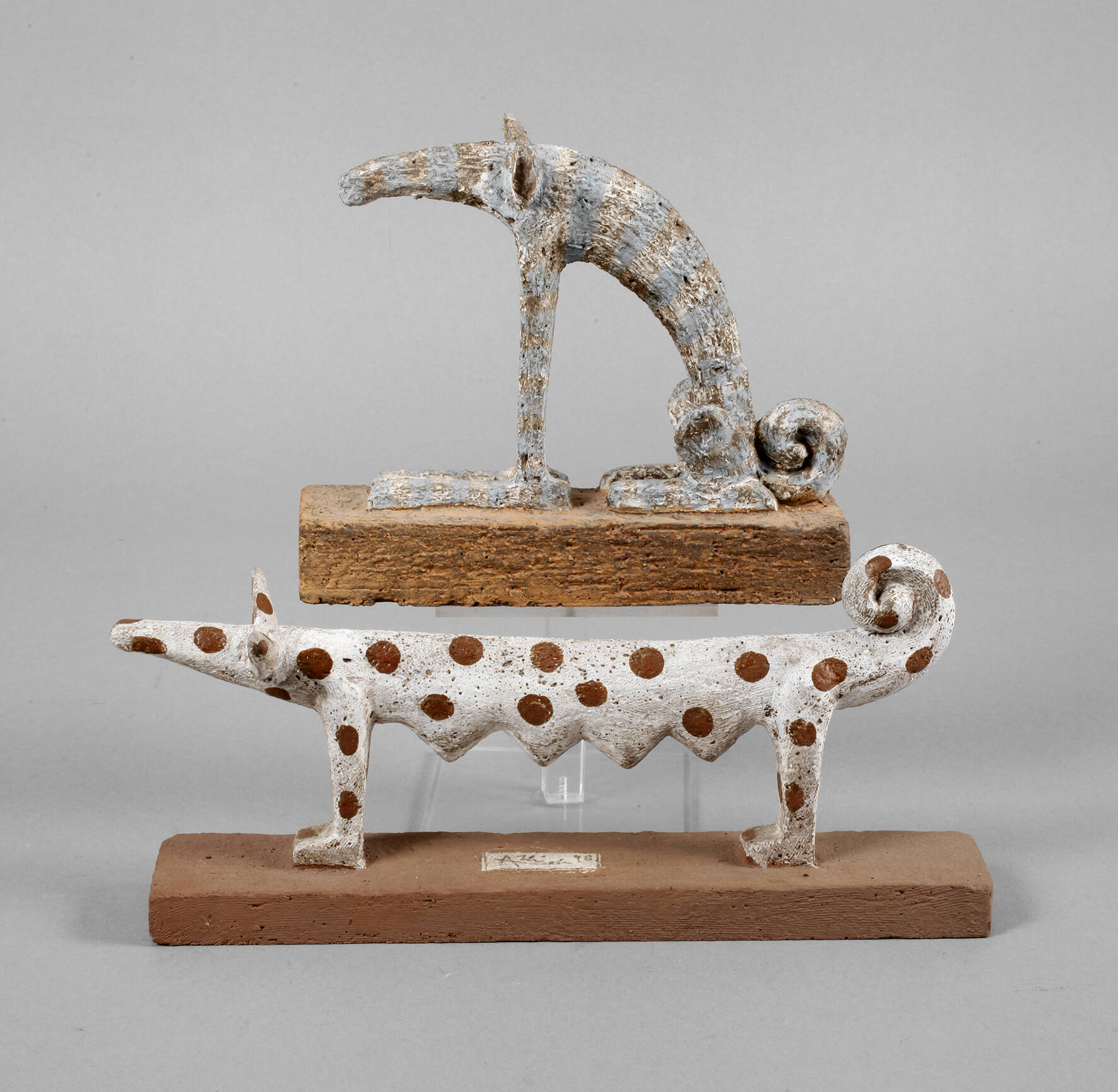 Zwei moderne Tierskulpturen