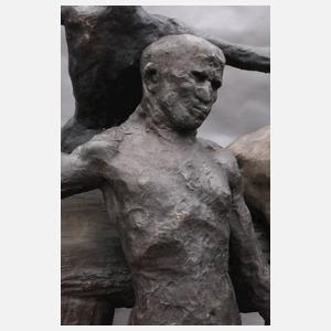 Antonio Andrés-Gayón, große Figurengruppe Bronze