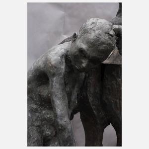 Antonio Andrés-Gayón, große Figurengruppe Bronze